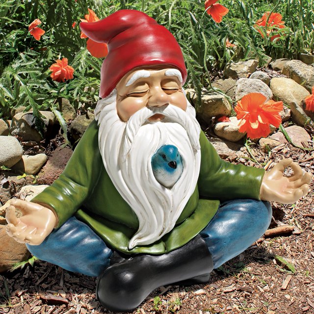 Estatuas de decoración de gnomo de jardín, divertidos gnomos de jardín al aire libre, gnomo en silla con luz solar, adornos de césped, decoración para patio al aire libre, patio, porche, regalos de d TUNC Sencillez