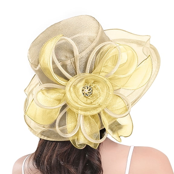 Seductiva Sun Hats Women's Floral Mesh Hat Sunshade Beach Hat Sun Block Hat