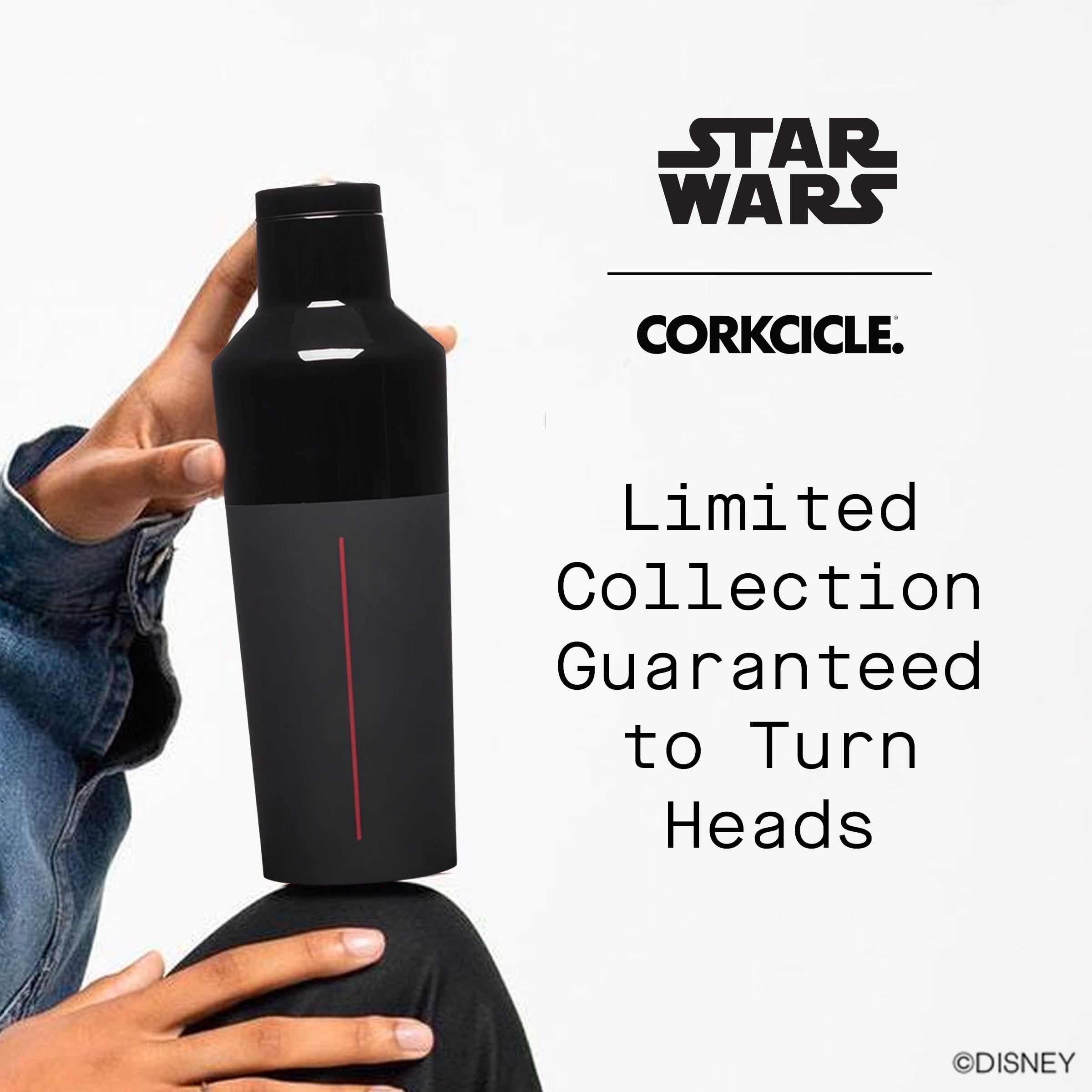 Corkcicle 16 oz Star Wars Travel Canteen, Stainless Steel, Triple