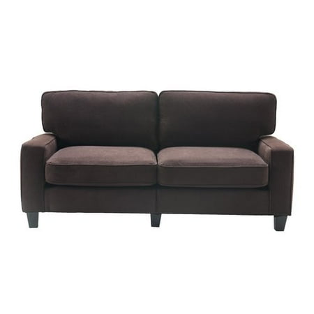73" Palisades Sofa Dark Brown - Serta