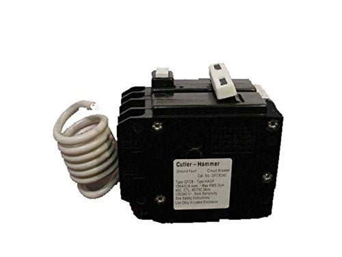 Cutler Hammer GFTCB240 40 Amp 2 Pole GFCI Circuit Breaker Plug-In 120 240V For Br Series... by Cutler Hammer