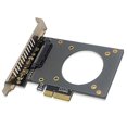 thumbnail image 1 of U.2 SFF-8639 a PCI-E X4 Tarjeta de expansión 4000 MB/s Soporte de tarjeta de extensión SSD GEN4, 1 of 4