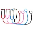 thumbnail image 3 of OULII Ensemble de 4 Pcs de Docteur de Jeu pour Tout-Petits Jouet Stéthoscope Plastique Rouge Jeu de Rôle, 3 of 8