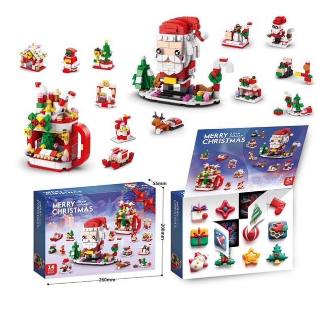 Calendario de llegada de Navidad 2024 calendario de llegada de Navidad contiene 24 regalos, calendario de cuenta atrás de Navidad y juguetes sorpresa, Navidad collec