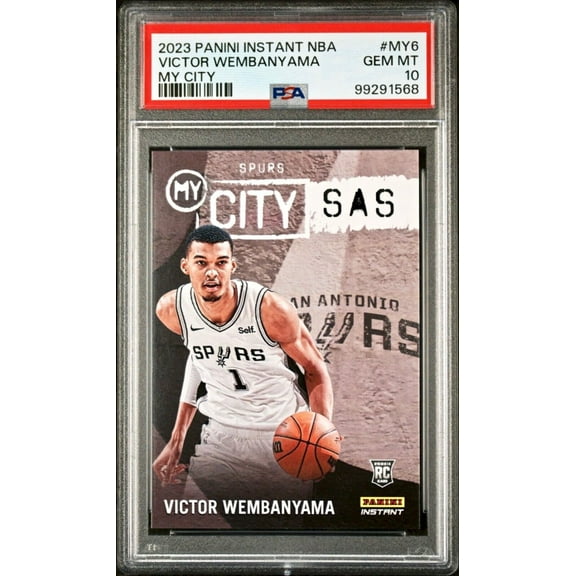 Victor Wembanyama 2023 Panini MyCity Rookie NBA #MY-6 Card PSA 10 Gem Mint