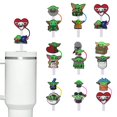 thumbnail image 1 of Hggkaie - 19 tapas con pajita Baby_Yoda para vaso Stanley Cup de 40 oz/30 oz, accesorios de decoración con pajita reutilizable de 43 mm, tapones protectores de silicona portátiles, regalos A1122-034, 1 of 4