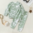 MAMAMI Toddler Baby Girls Sets Tiedye Long Sleeve Top + Pants Fall