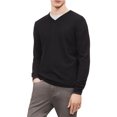 thumbnail image 1 of Calvin Klein Suéter Extra Fino Merino para Hombre, Negro, XS Calvin Klein Pull-over, 1 of 1