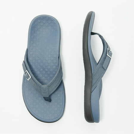 

AYYUFE Women Casual Summer Arch Support Buckle Flip Flops Non Slip Walking Flat Sandals