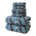 thumbnail image 3 of Xuniizn Bath Towel and Wash Cloths Set: 2xHand Towels 2xBath Towels 2xFace Towels, cotton, Highly Absorbent & Fade Resistant, 3 of 7