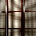 thumbnail image 3 of Oriental Furniture 6 ft. Tall Miyagi Shoji Screen - 4 Panel - Walnut, 3 of 3