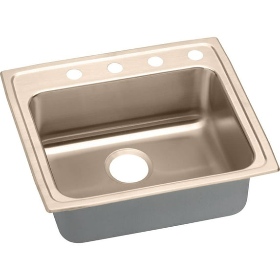 Elkay Lrad252165-Cu Lustertone 25" Copper Drop In Lavatory Sink - 2 Hole