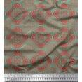 thumbnail image 1 of Soimoi Rayon Fabric Quarterfoil Geometric Print Fabric by Yard 56 Inch Wide, 1 of 3