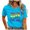 Blue, variant on Womens Athletic Tops Women Tops Short Tech T Shirt Womens Long Sleeve Shirts Long Sleeve Shirt Loose Fit Work Short Trashier Shirts Workout Loose T Summer Pink S
