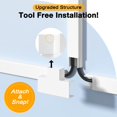 thumbnail image 3 of Cord Hider Delamu CC01 - Organizador de cables (4 m), color blanco, 3 of 9