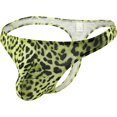 thumbnail image 3 of GHSDFBB Men's Leopard Thong Underwear Bikini Low Rise Brief, 3 of 7