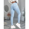 thumbnail image 4 of Women Stretch Skinny Jeans Lady Slim Fit Pencil Jeans Girls Leggings Straight Leg Denim Pants Blue Gray Black Sexy Long Trousers, 4 of 6