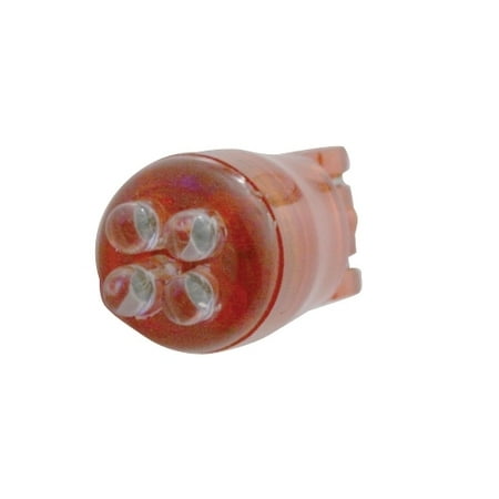 - Red 4 LED 194 Bulb Lights / Wedge Base / 3 Piece Set