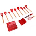 thumbnail image 4 of Juego de utensilios de cocina de silicona, 13 piezas, cuchara de silicona, espátula, utensilios de cocina de silicona, diseño de última generación, 4 of 12