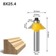 thumbnail image 1 of Yellow 8mm Shank Woodworking Router Bit with Intricate Flower Edge Design - Durable Milling Cutter for Cabinet Doors, Door Panels & Wood Carving Projects, Compatible with Multiple Machining Beds,, 1 of 5