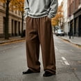 thumbnail image 2 of Vetsdori Mens Sport Pants Wide Leg Open Bottom Breathable Pockets Athletic Trendy Drawstring Pantalones Sports Pants for Men, 2 of 6