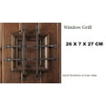 thumbnail image 3 of Gate Speakeasy Grille Iron Flat Bar Twist Design For Outdoor Decor, Hand Forged (HF-004), 3 of 4