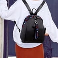 thumbnail image 2 of Fashion Letter Embroidery Waterproof Large Capacity Women Backpack School Bag, 2 of 10