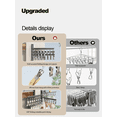 thumbnail image 4 of Wall Mounted Clothes Hanger Rotatable Clothes Sock Laundry Drying Rack Collapsible Drying Racks Space Saving Folding Sock Rack (28 Hooks), 4 of 7