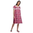 thumbnail image 2 of Moomaya Chemise de Nuit d'Allaitement pour Femmes à Col Rond Imprimée en Popeline de Coton, 2 of 4