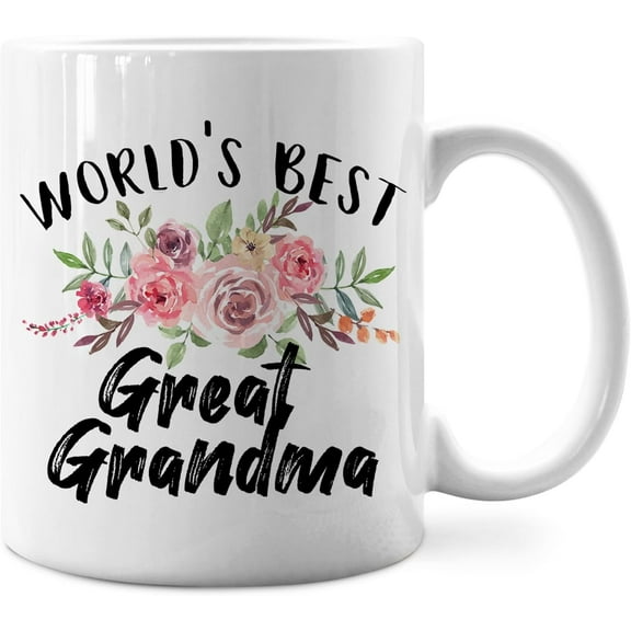 Great Grandma Gifts,Gifts For Great Grandma,World''s Best Great Grandma Mug,World''s Best Great Grandma Ceramic Coffee Mug Cup 11 Ounce