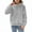 Grey, variant on Cute Hoodies for Kids Girls Boys 2025 Long Sleeve Plain Polar Fuzzy Sweatshirt with Bear Hood Pullover Tops