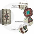 thumbnail image 5 of Aztec Tribal Ethnic Style Shower Curtain for Bathroom, Retro Brown Geometric Waterproof Shower Curtains Washable Quick Dry with Hooks Bathtub Curtains 36x72 IN, 5 of 7