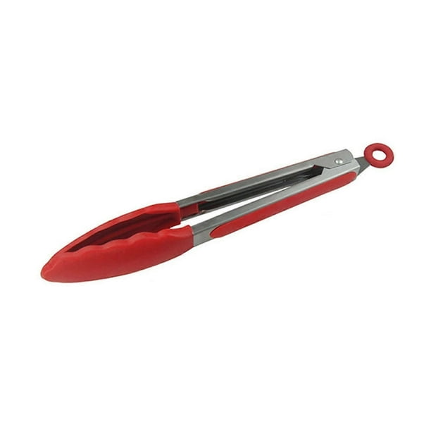 Pinzas de silicona de 18 cm para barbacoa, para pan, ensaladas, servir comida, utensilios de cocina