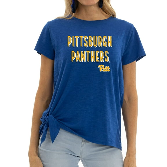 Women's Royal Pitt Panthers Sophie Side Knot T-Shirt