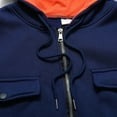 thumbnail image 5 of BiZtdJrK Zip Up Hoodies for Men Winter Cargo Athletic Jacket Drawstring Hooded Sweatshirt Jackets with Multi Pockets Navy XXXL, 5 of 9
