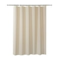 thumbnail image 1 of Luxurious Beige Shower Curtain, Heavy Duty EVA Material with Weighted Stones, Rustproof Metal Grommets for Easy Hanging, Machine Washable at 30°C, 180 x 180CM, 1 of 6
