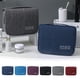 thumbnail image 1 of Mejor bolsa de maquillaje de viaje con gancho - Organizadora estética impermeable para artículos de aseo húmedos y secos, necesera colgante con varios compartimentos, 1 of 8