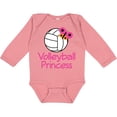 thumbnail image 3 of Inktastic Volleyball Butterfly Princess Girls Long Sleeve Baby Bodysuit, 3 of 5