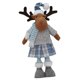 thumbnail image 1 of Figura de muñeca navideña Muñeca navideña de pie Hermosa figura navideña decorativa Alce 18x13x58cm, 1 of 9