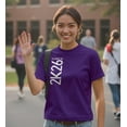 thumbnail image 4 of 2026 Senior T-Shirt Class of 2026 2K26 Graduation Short Sleeve Unisex T-Shirt Medium Purple, 4 of 6