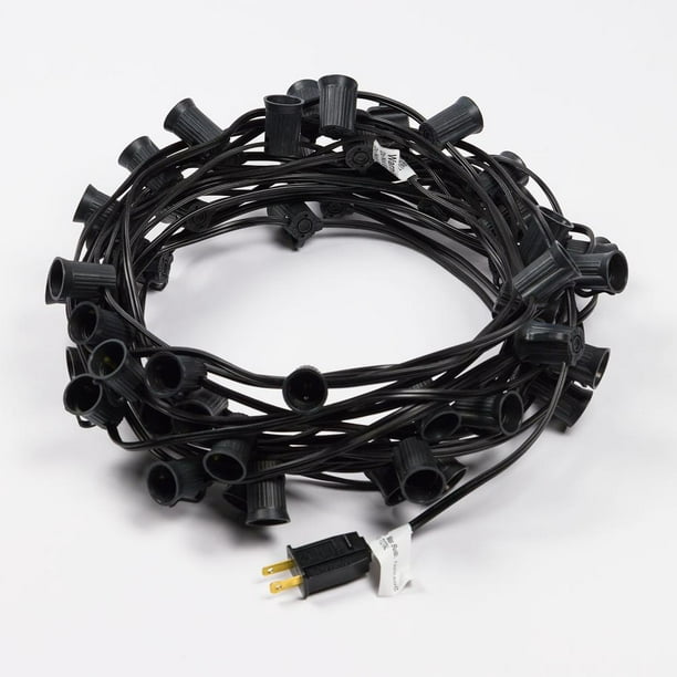 Fantado 50 Socket Outdoor Patio String Light Cord Only, 51 ...