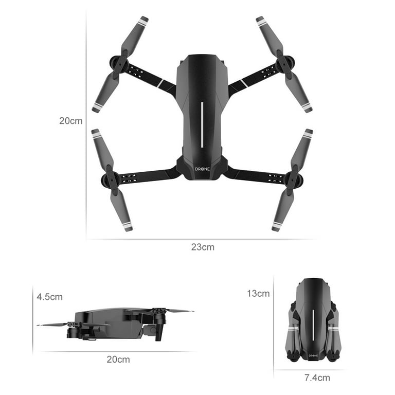 E98 Drone with Camera 4K RC Quadcopter WiFi FPV Drone Headless Mode  Altitude Hold Gesture Photo Track Flight, for Adults Kids