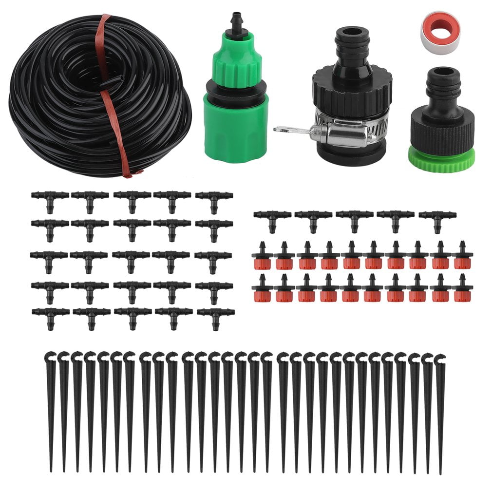 25m Smart Control Diy Micro Drip Irrigation System Plant Self 25m Smart Control Diy Micro Drip Irrigation System Plant Self Watering Garden Hose Kit Black Satand Set Com