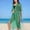 Swim-88Green, variant on Bathing Suit Cover up for Women Mesh Open Front Maxi Kimono Fringe Hem Tie Waist Sheer Beachwear Vacation Resort Wear Cruise Beach to Boardwalk
