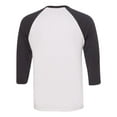 thumbnail image 3 of BELLA + CANVAS Unisex Three-Quarter Sleeve Baseball Tee Size up to 2XL, 3 of 5