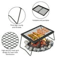 thumbnail image 2 of Alloy Steel Camping Swivel Grill, Adjustable Open Fire BBQ Stand with Grill & Griddle, Portable Campfire Cooking Rack with Carry Bag, 2 of 5
