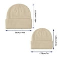 thumbnail image 4 of UngA Kids Beanie Boys Girls Beanies Children Winter Hats Children Knit Warm CapsToddler Baby Soft Beanie Cap (White,0-2 Years), 4 of 7