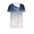 thumbnail image 4 of Fiudx Ofertas Relámpago Camiseta de Manga Corta con Estampado de Primavera/Verano para Mujer, Camiseta Informal con Botones Estampados, 4 of 4
