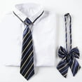 thumbnail image 5 of Yokua Boy Neckties For Kid Pre-tied Ties Pre-tied Neckties For Boy Kid Striped Bow Tie, 5 of 18