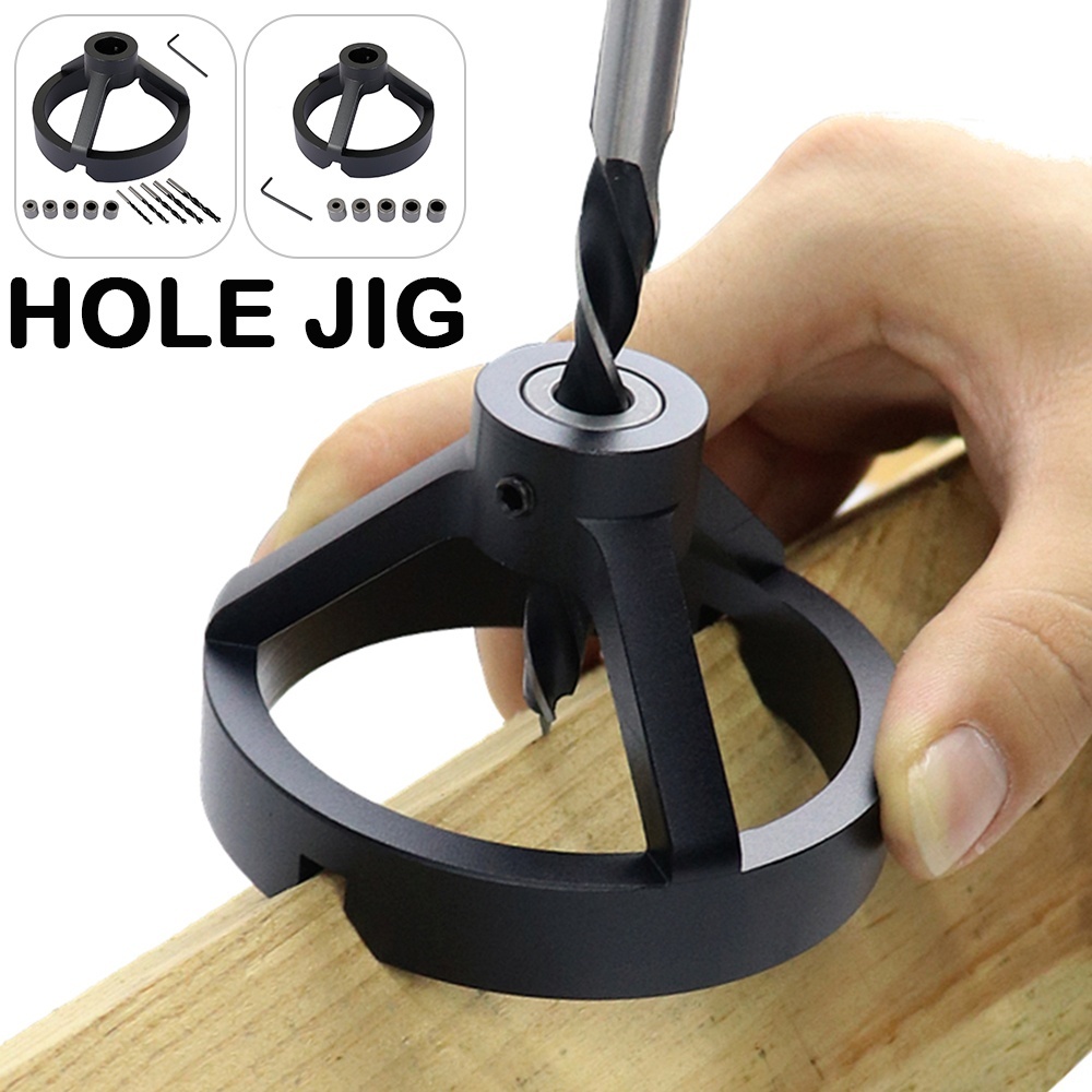 Vertical Drill Guide Fixtures Pocket Hole Jig Positioner Straight Angle